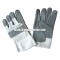 Dark Color Full Palm Furniture Lether Work Glove (4024)